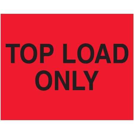 BOX PARTNERS 8 x 10 in. Top Load Only LabelsFluorescent Red DL1634